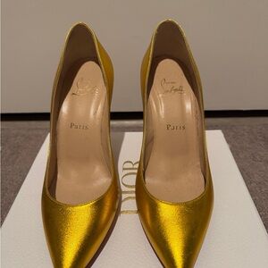 Christian Louboutin Gold Women's Pumps